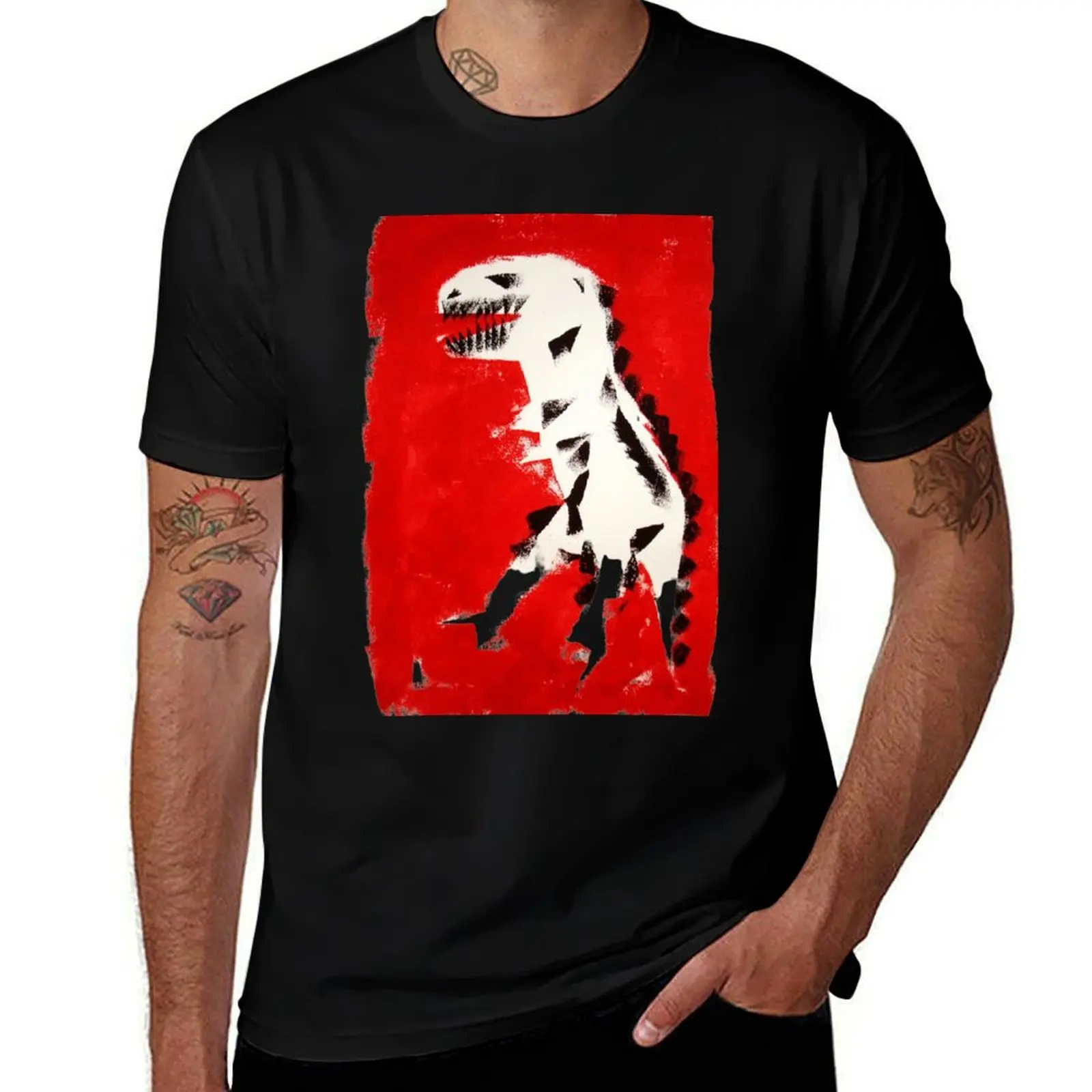 Tyrannosaurus Wreck T-Shirt Casual All Match Tee Shirt for Men T-Shirt
