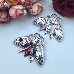 3 Pcs New Accessories Animal Moth Skull Head Moth Pendant for Women Man Accessories 38*50mm