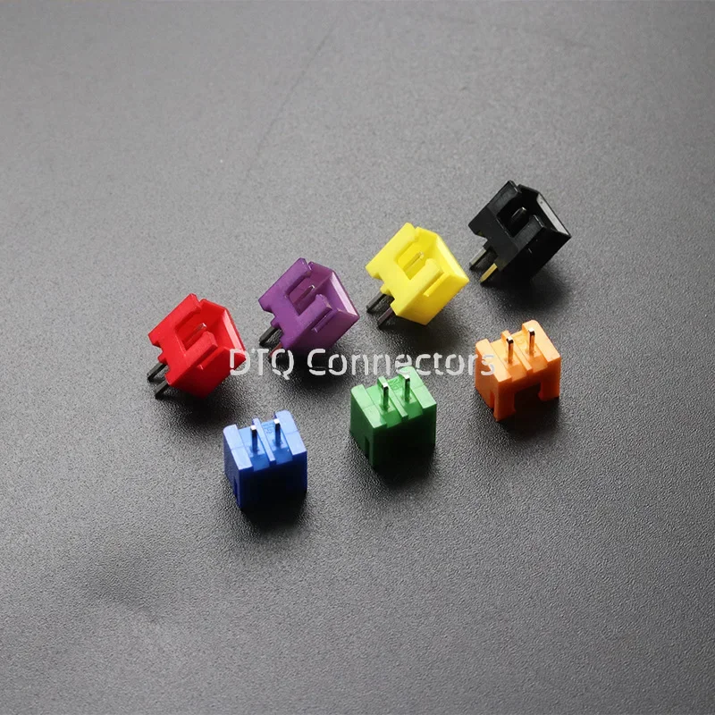 50PCS 2.54MM connector XH2.54-2A 3A red/yellow/blue/green/black straight pin socket connector 2P3P4P
