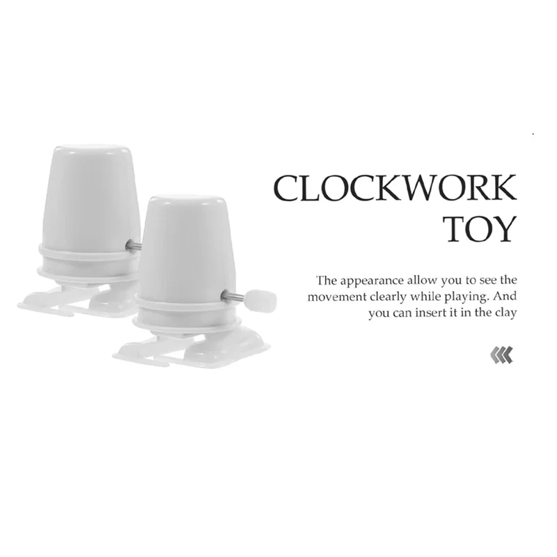 Hot-36Pcs Clockwork Legged Robot Kids  Wind Up  Movement Mechanism Movement Plaything  For Kids  Child Sports