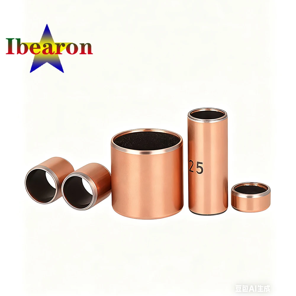 SF-1 Oil-Free Bushing (ID 17–22mm) Self-Lubricating Copper Composite Bearing Wear-Resistant for Industrial & Auto Parts