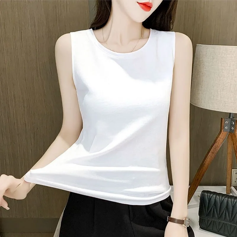 Solid color halter vest female summer hot girl sexy chic internal build all build bottom undress slim female sleeved top