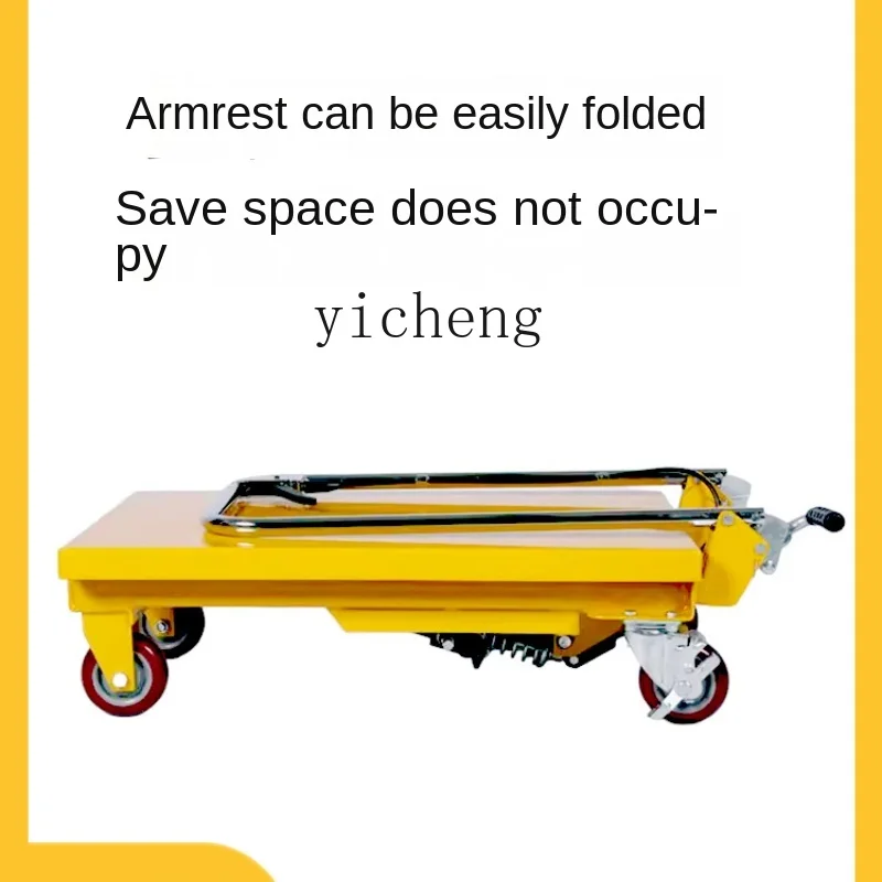 XL Manual Hydraulic Lifting Platform Car Electric Mobile Small Lifting Machine Working Flatbed Cart