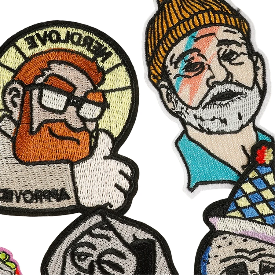 

Оптовая продажа мультфильма клоуна ужасов изображение железные нашивки для толстовок и рюкзаков