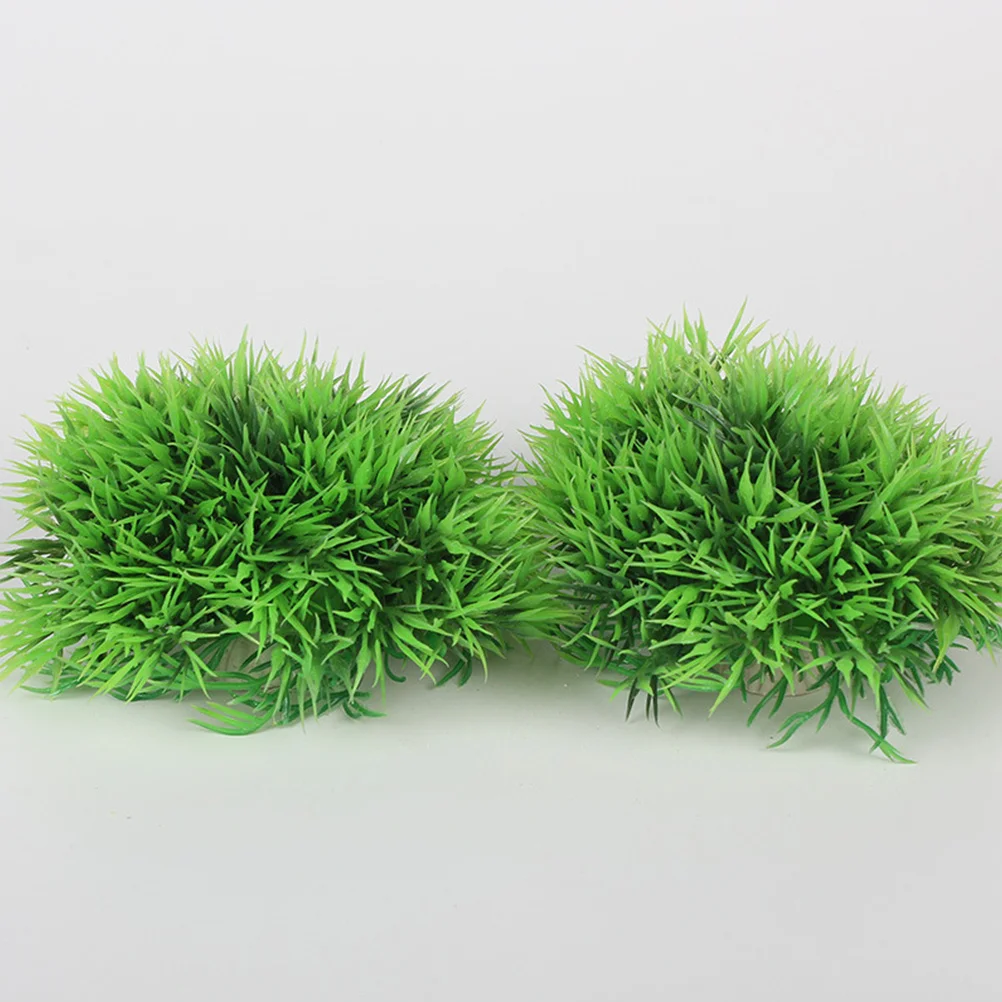 

2pcs Artificial Lifelike Aquarium Plants For Fish Tank Decorations Landscape Saltwater Freshwater Plastic Aquatic Ornament