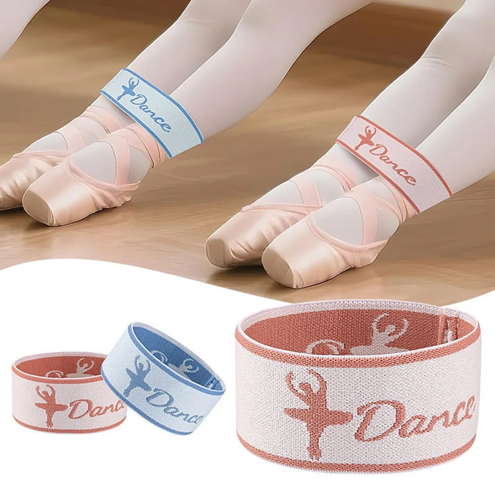 Non-Slip Thickened Ballet Foot Bands Elastic Foot Arch Stretcher Band for Dancers Gymnast Home Gym School Stage Training