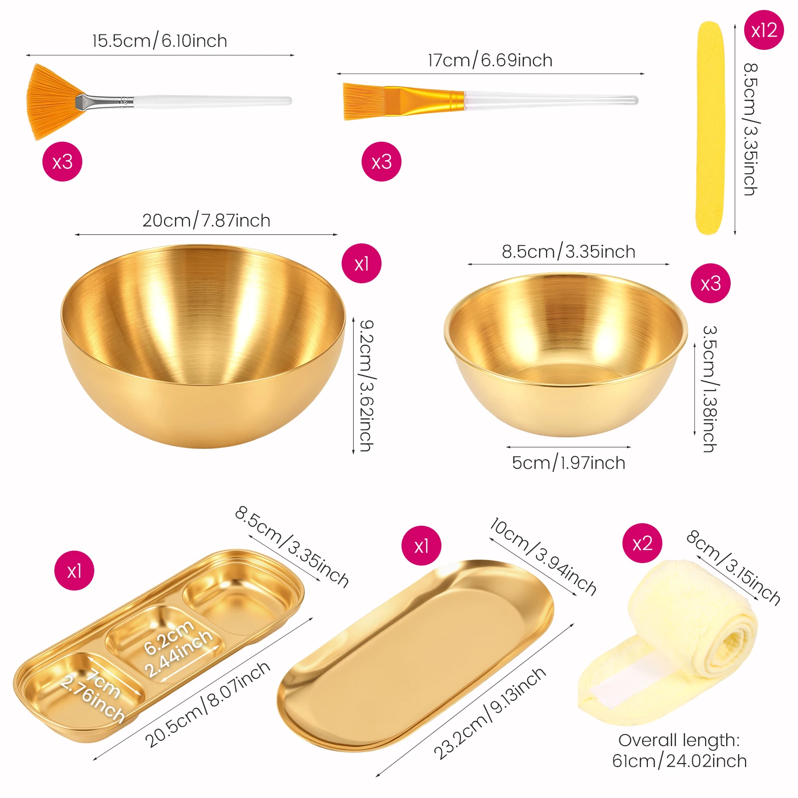 Esthetician Facial Supplies Set, 26/23Pcs