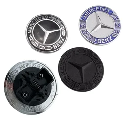 1pcs 57mm Car Hood Emblem Badge Bonnet Emblem For Mercedes Benz W124 W140 W163 W202 W203 W204 W210 W211 W205 A2048170616