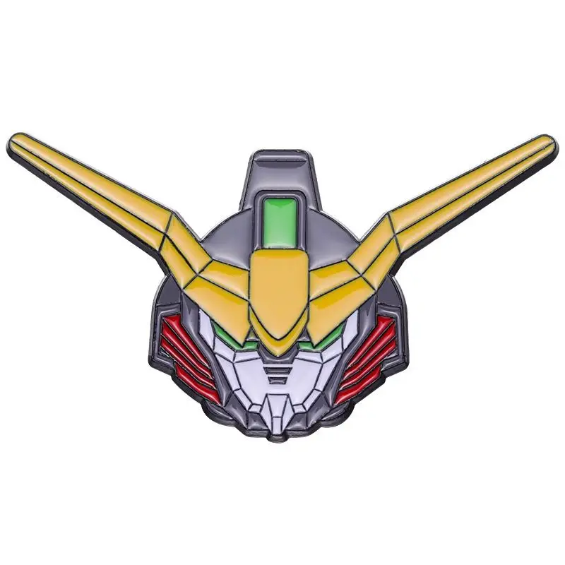 Robot Gundam Brooch Cute Fashion Cartoon Personality Creative Kawaii Simple Durable Alloy Badge Gift for Friends' Birthday - view 2