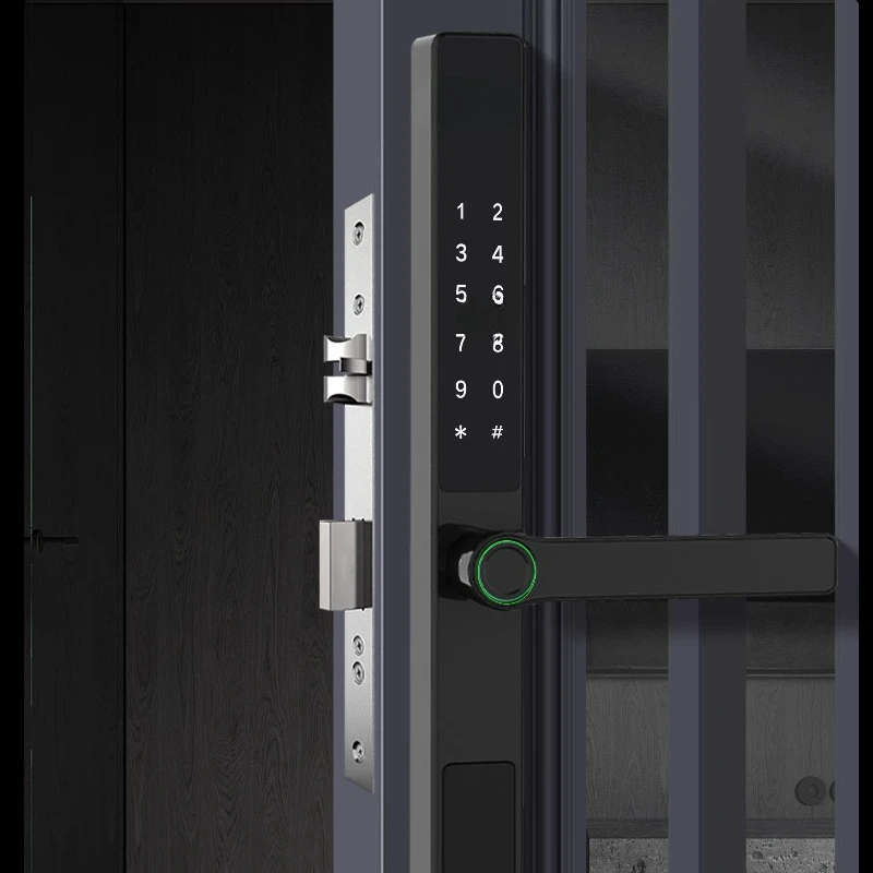 

Smart door lock, sliding door, fingerprint lock courtyard door, outdoor waterproof