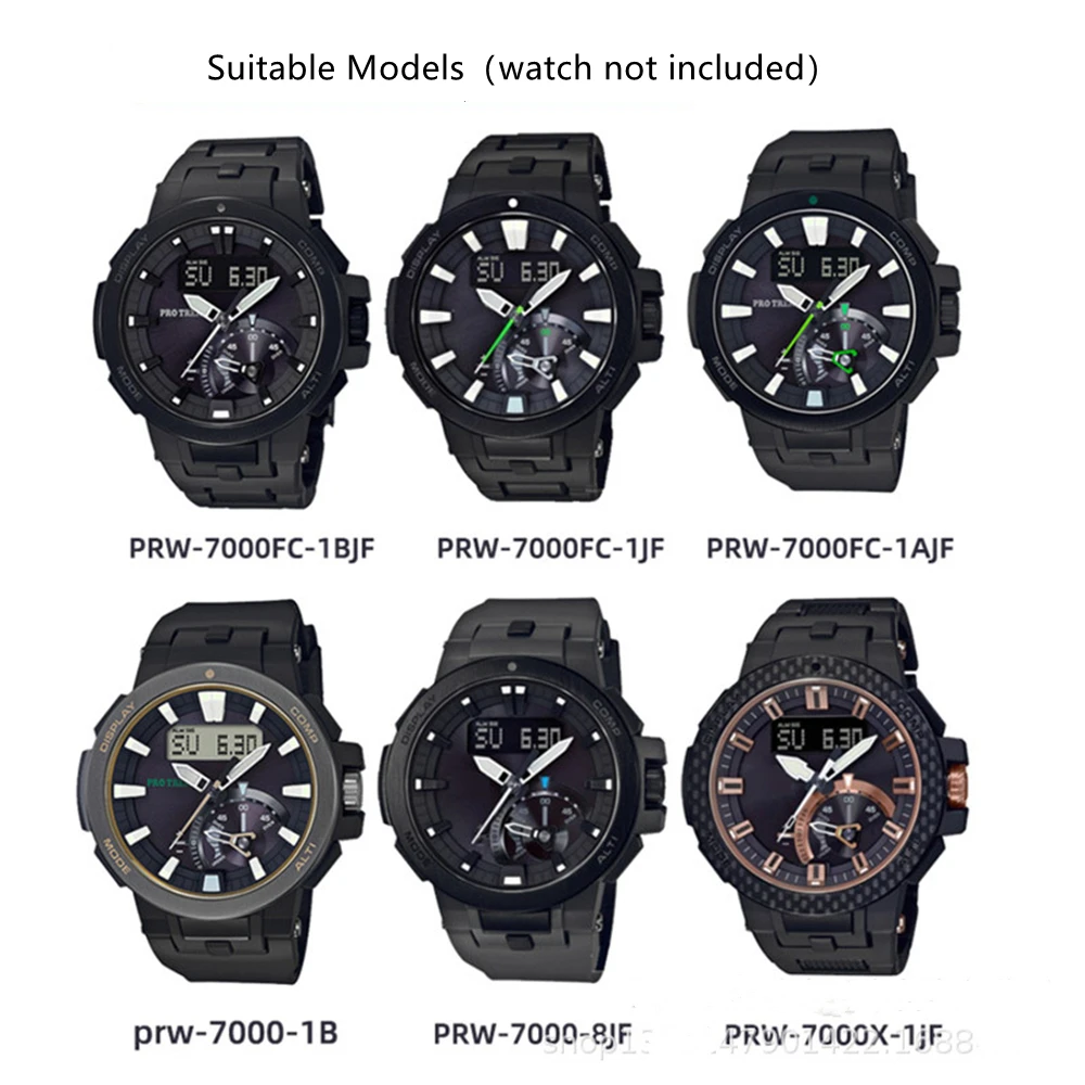 حزام ساعة من الراتنج لسلسلة ساعات كاسيو PROTREK PRW-7000FC 7000 7000X