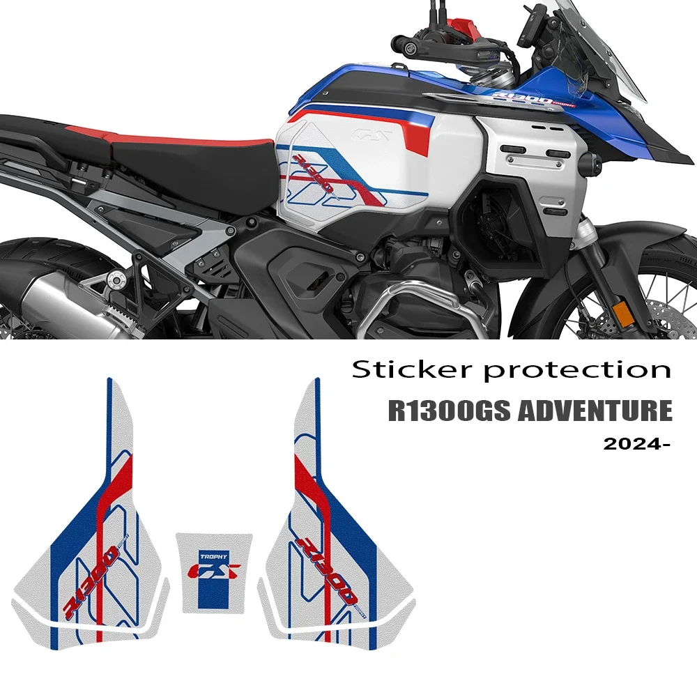 GSA1300 Knee Grip Decals Anti-slip Stickers For BMW R1300GSA R1300GS Adventure  Rubber Tank Grips Accessories Fuel Tank Pads