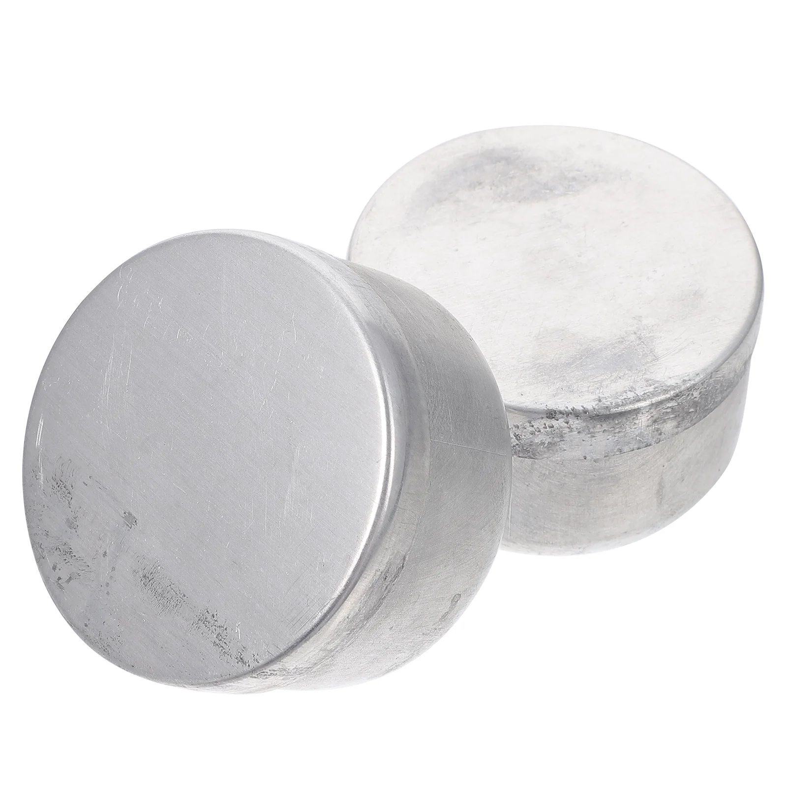 

2 Pcs Aluminum Weighing Pan Experiment Dishes Laboratory Holder The Tools Powder Sampling Jar Small Containers