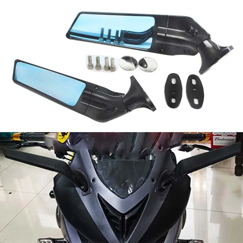 

Motorcycle CNC aluminum Rearview Mirrors Wind Wing Adjustable Rotating Side Mirrors For DUCATI 1299S 1199S 1199 748 848 1098