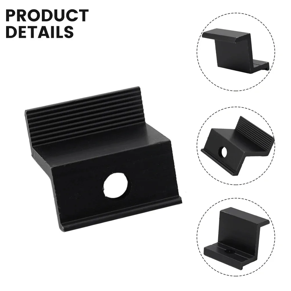 

10pcs Aluminum Alloy PV Solar Panel Mount End Clamp For 30mm Frame Corrosion Resistance Solar Power Parts