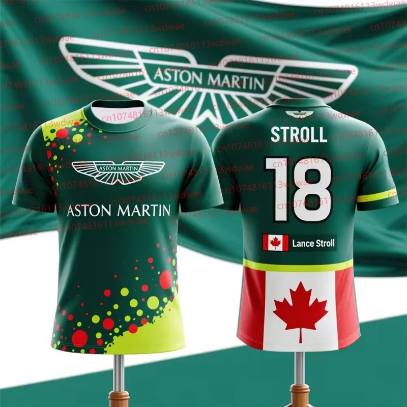 

Aston Martin 2026 T-Shirt Fernando Alonso No. 14 T Shirt Spanish Racers Team Racing Suit Quick Drying Jersey Vintage