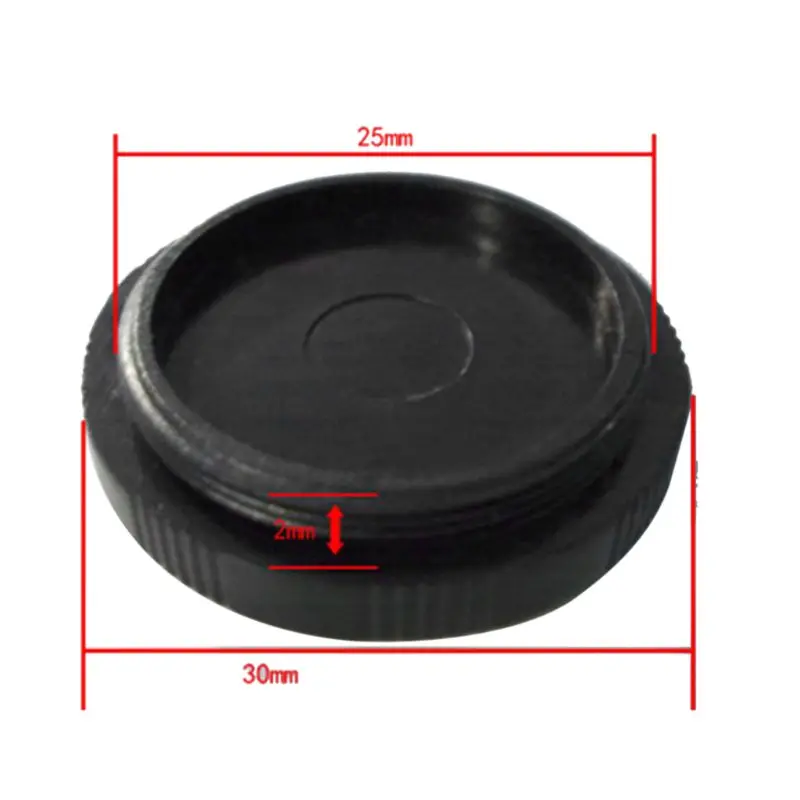 CCD Dustproof Cover Monitoring Hard Plastic Accessories Round Protective Cover with Threaded Shading Cover