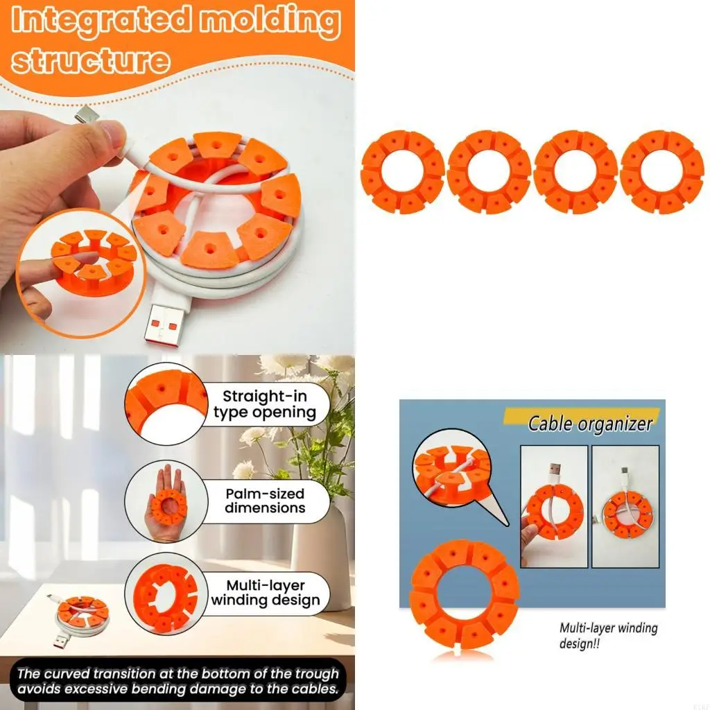 Спиралы кабель управления барабанами ABS Организаторы Стол Стол Сторонний намоток для наушника K1KF
