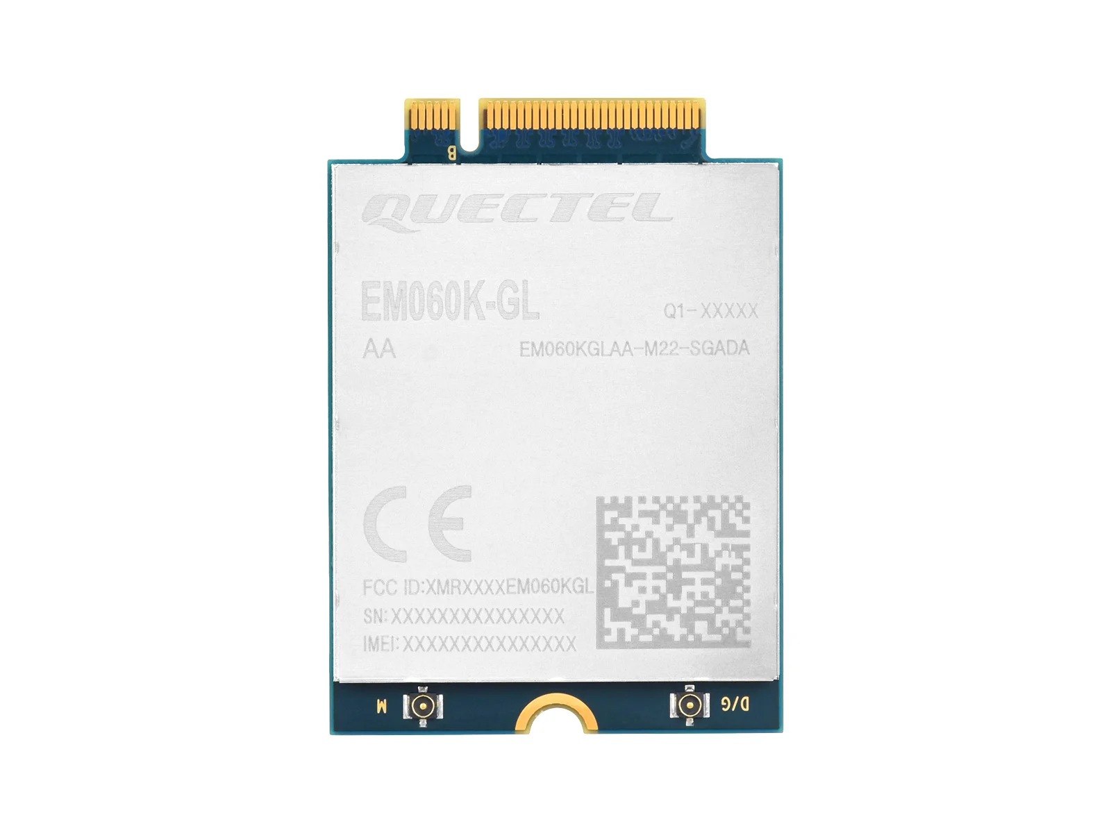 

Waveshare Quectel EM060K-GL Module, LTE-A Cat 6 module with M.2 Form Factor,Industrial-Grade Module For Industrial/Commercial