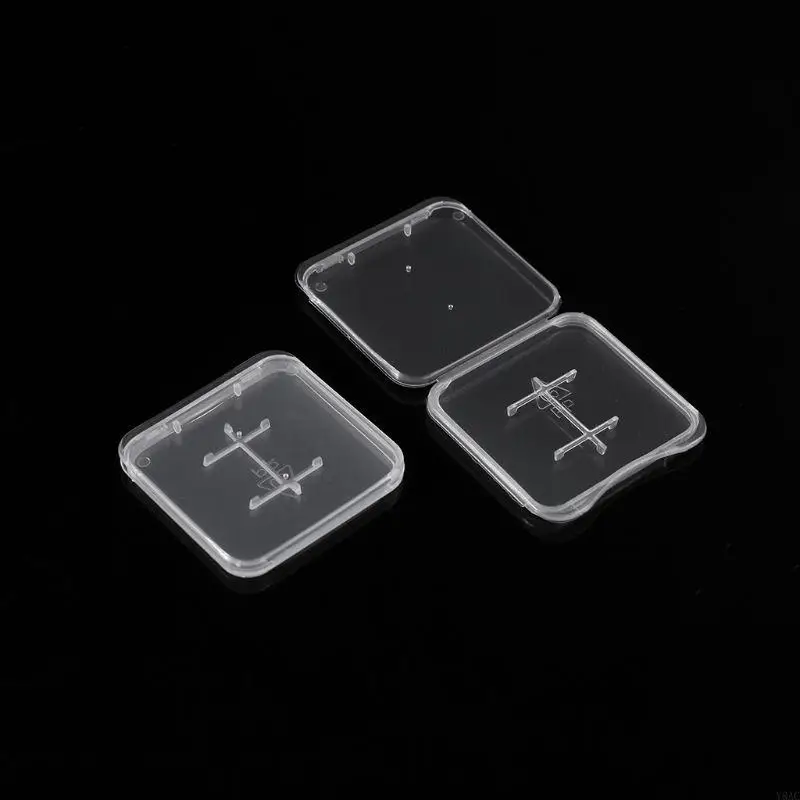 Y8AC 10 Pack of Clear Plastic MiC Card Memory Card for Case Holder for Memory Card (for Case Only)