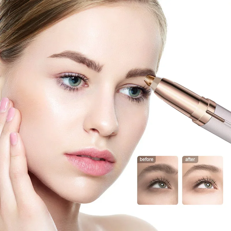 Electric Eyebrow Trimmer Eye Brow Shaper Pencil Face Hair Remover For Women Makeup Painless Automatic Eyebrow Shavers Depilator
