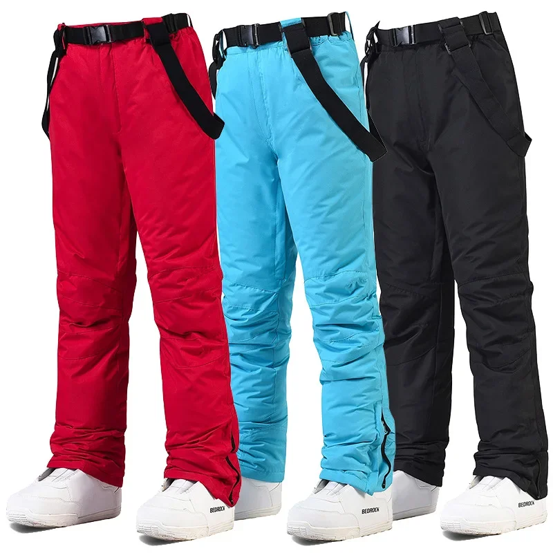 New Winter Outdoor Ski Pants Windproof Waterproof Warm Snowboarding Pants Snow Sports Bibs Pants Winter Sports Accessories