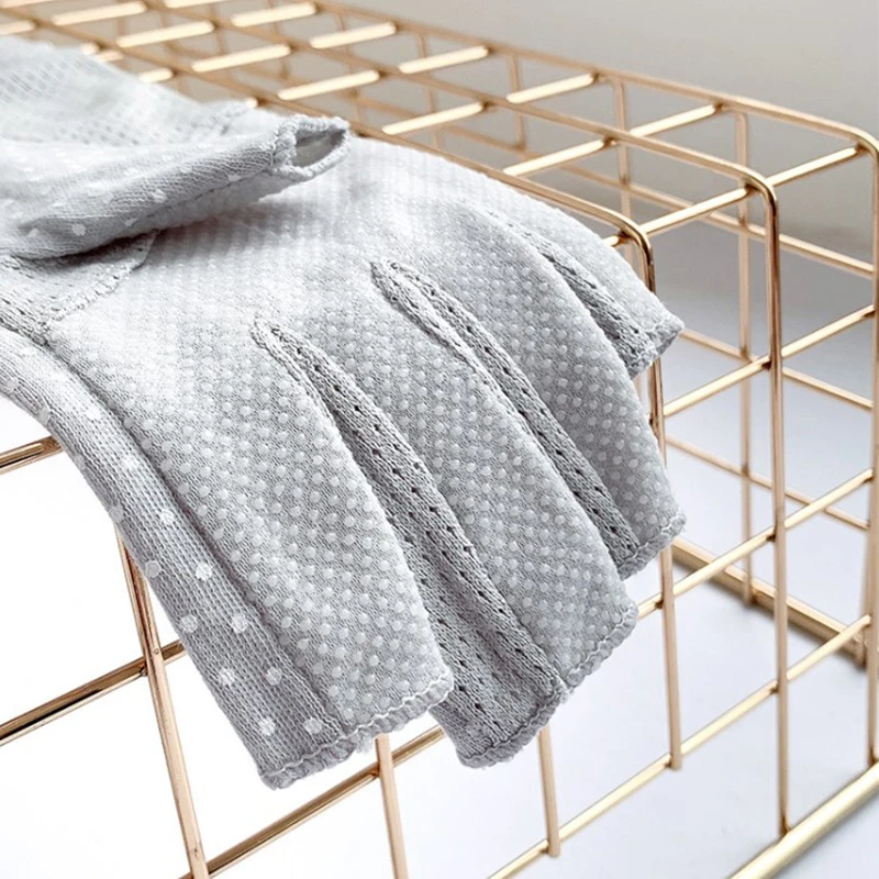 핑거리스 매니큐어 네일아트 도구 1쌍 자외선 차단 네일 장갑 블랙 웨이브 포인트 UV 젤 쉴드 글러브 LED 램프 네일 드라이어