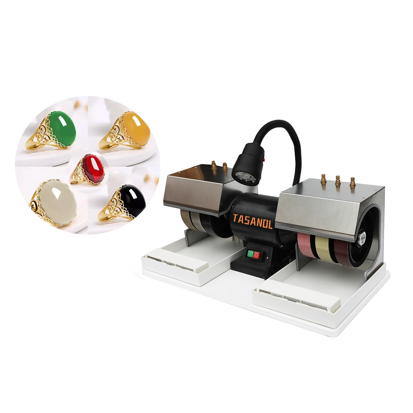 

6" Lapidary Machine 6 Inch Lapidary Cabochon Polishing Machine Cabbing Machine Jewelry Tools Equipment