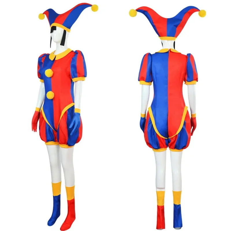 Costume de Cosplay LYus Pomni pour Enfant, Combinaison Sexy, Dessin Animé, Théâtre, Ragatha Jax Caine, Cadeaux de Noël