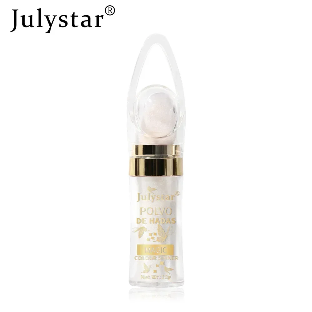 Julystar 6 Color Face&Body Glitter Powder Shimmer Waterproof Lasting Body Highlight Powder Sexy Skin Contour Blush Powder 10g