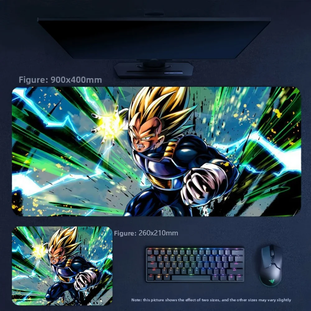 Anime Dragon Ball High-Quality Printed Leather Mouse Pad for Men's Office Large Size Non-slip Keyboard Pad Decorative Table Mat