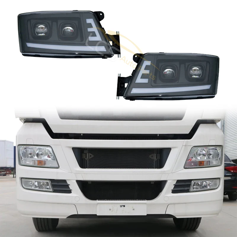 1 Pair Headlight For MAN TGX/TGL/TGS Heavy Duty Truck Body Parts LED Head Lamp Upgrade/Retrofit 8125106496 8125106497