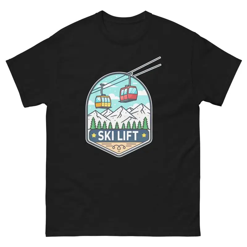 

Ski Lift Mountain Resort Town T Shirt