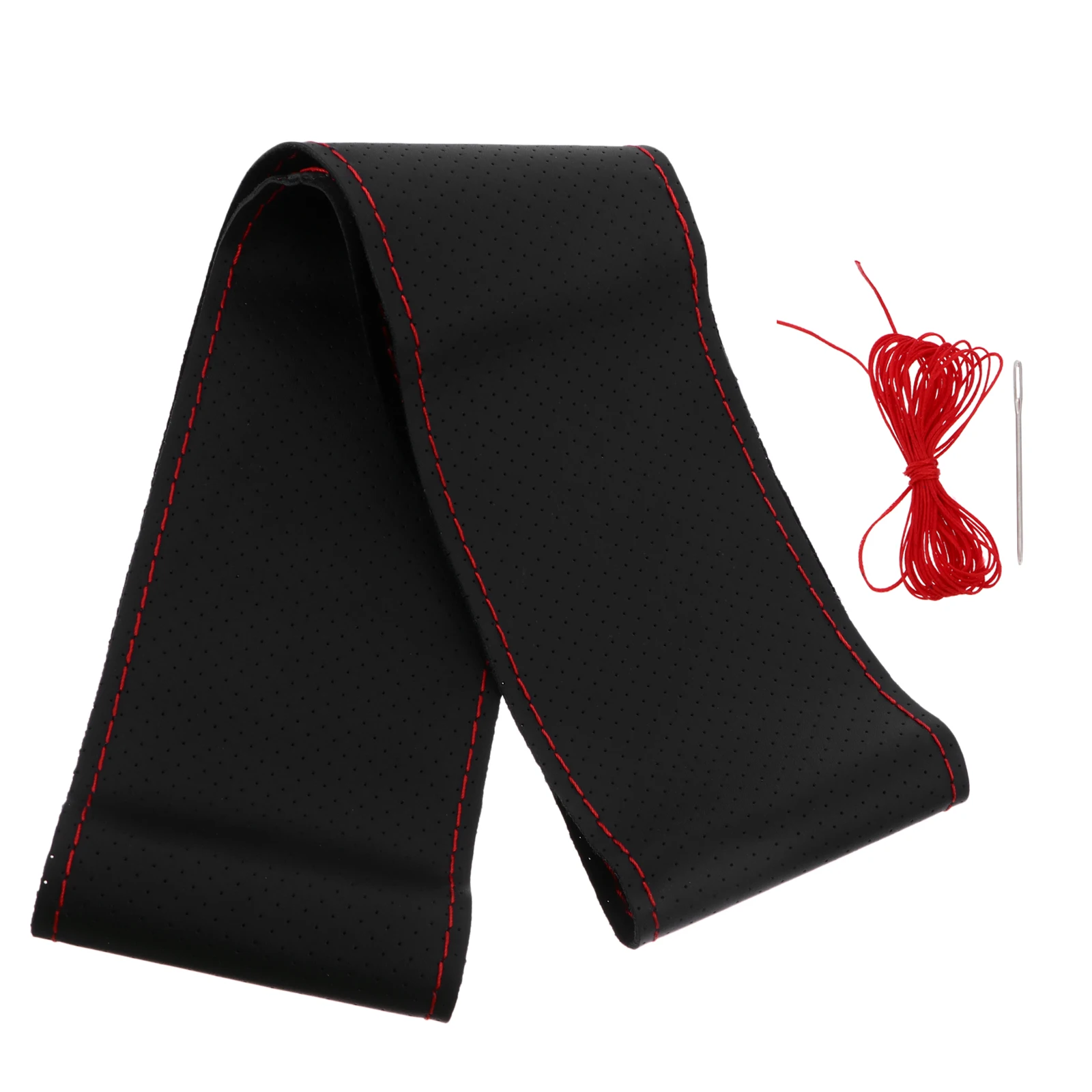 

Universal 38Cm Car Steering Wheel Cover Durable Eco-Friendly Vibration Buffering Luxury Protector For Most Cars