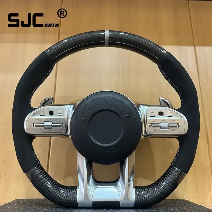 

SJC Hot-selling Carbon Fiber Steering Wheel For Mercedes Benz w205 w213 GLE GLS W117 W219 W204 W222 S500 S320 S300 S400 w212