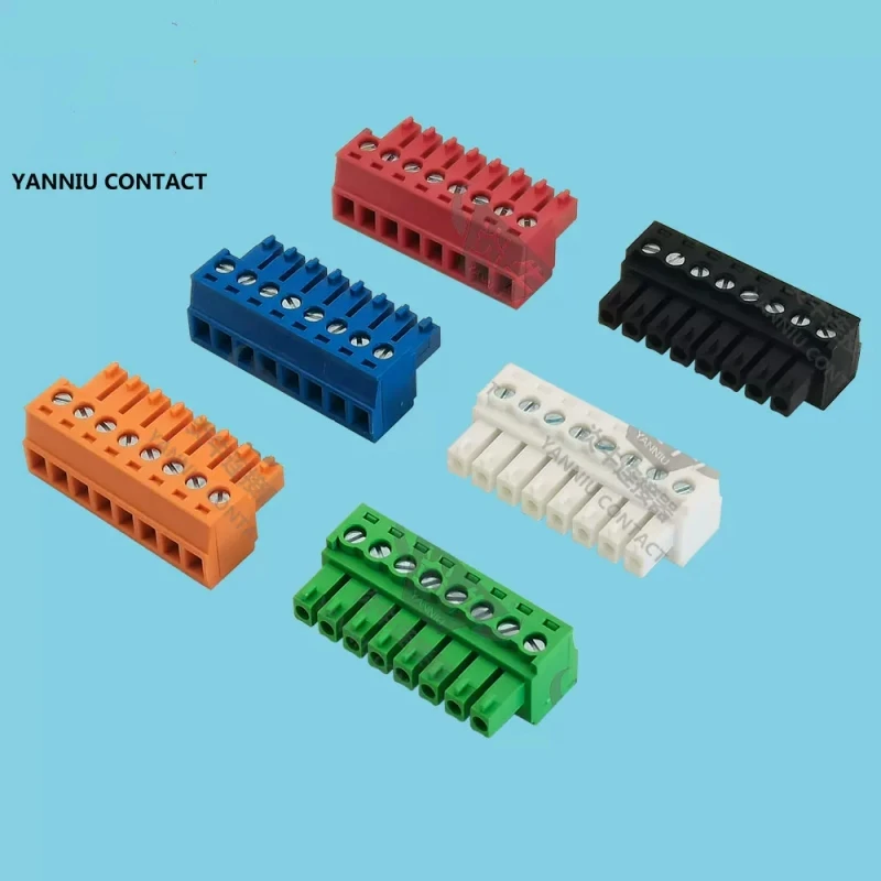 5 sets of 15EDGK/KF2EDGK/R/V-3.81mm plug-in terminal color male and female connectors