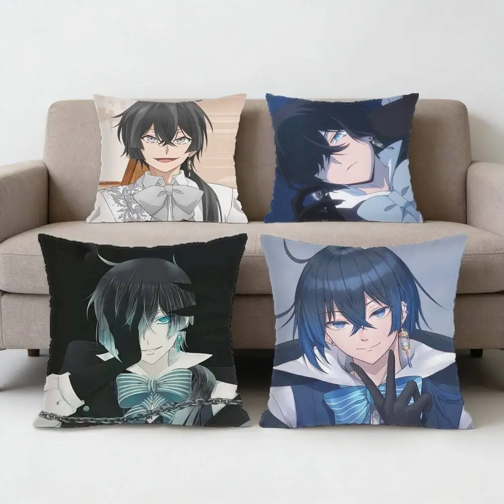

SHADOWS HOUSE Emilico Pillow Case Anti-dustmite Pillowcase Invisible zipper silky Sofa cushion cover for bedroom