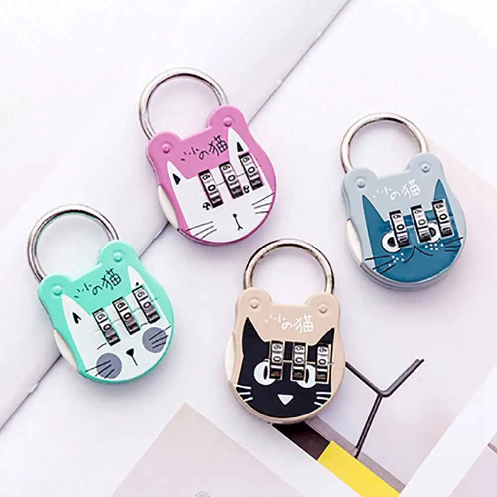 Safe Number Code for Notebook Zinc Alloy Diary Book Gym Luggage Locks Hardware Suitcase Lock Padlock