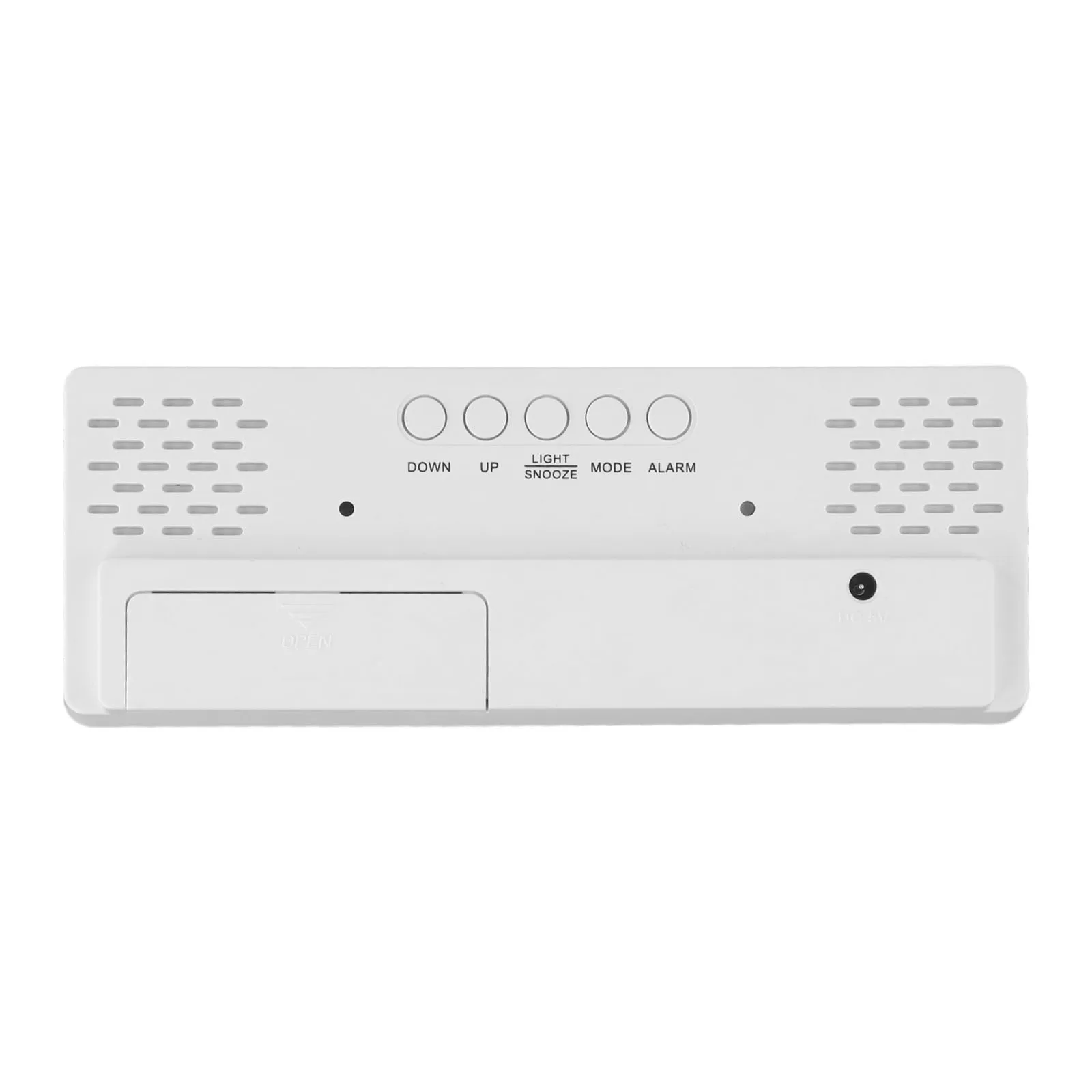 Bedroom Clock Living Room Clock LED Digital Alarm Clock Room Desk Clock 5 Display Modes Dual Power Supply Large LED Display