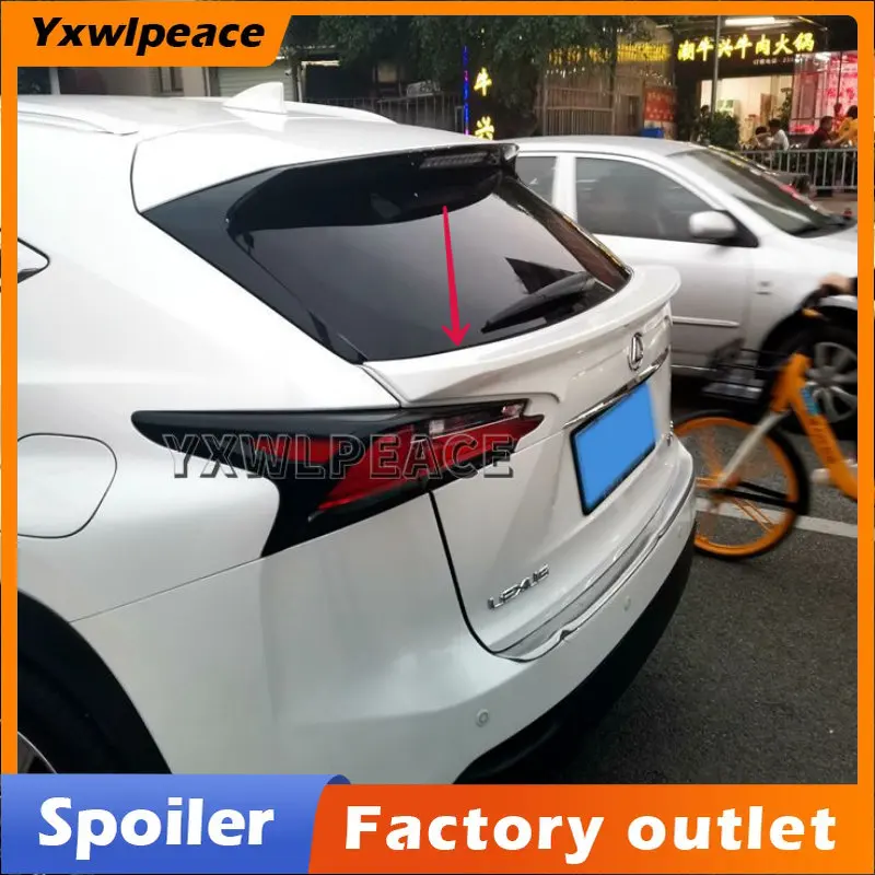 

For Lexus NX200 NX200T NX300 2015 2016 2017 2018 2019 2020 ABS Material Unpainted Color Trunk Wing Rear Trunk Spoiler