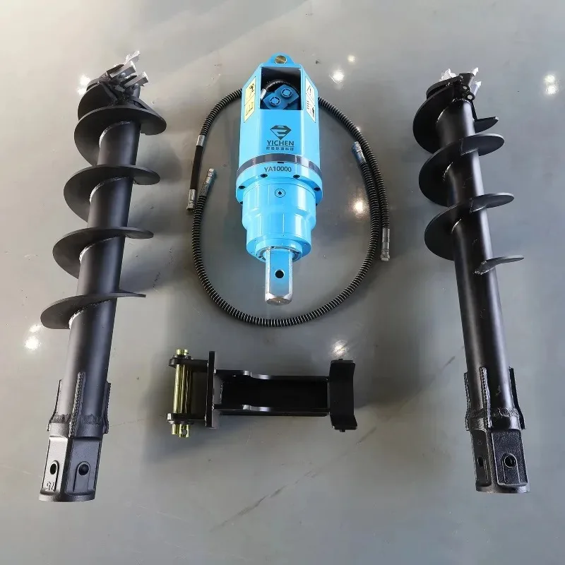 5000N 3- 5 TON EXCAVATOR SKID STEER LOADER  Backhoe Loader Earth Auger Drill  Driving Post  for Construction Equipment