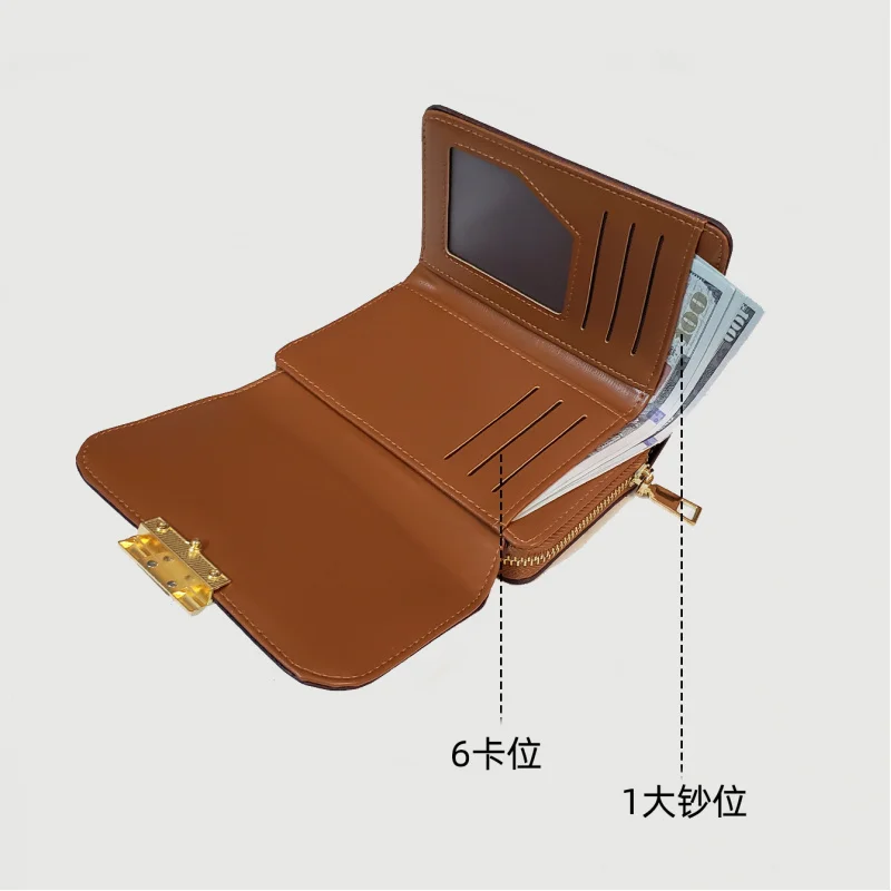 

Zipper PU Leather Quality Female Purse Women Wallets Small Wallets With Multiple Card Slots And Large Capacity Wallet