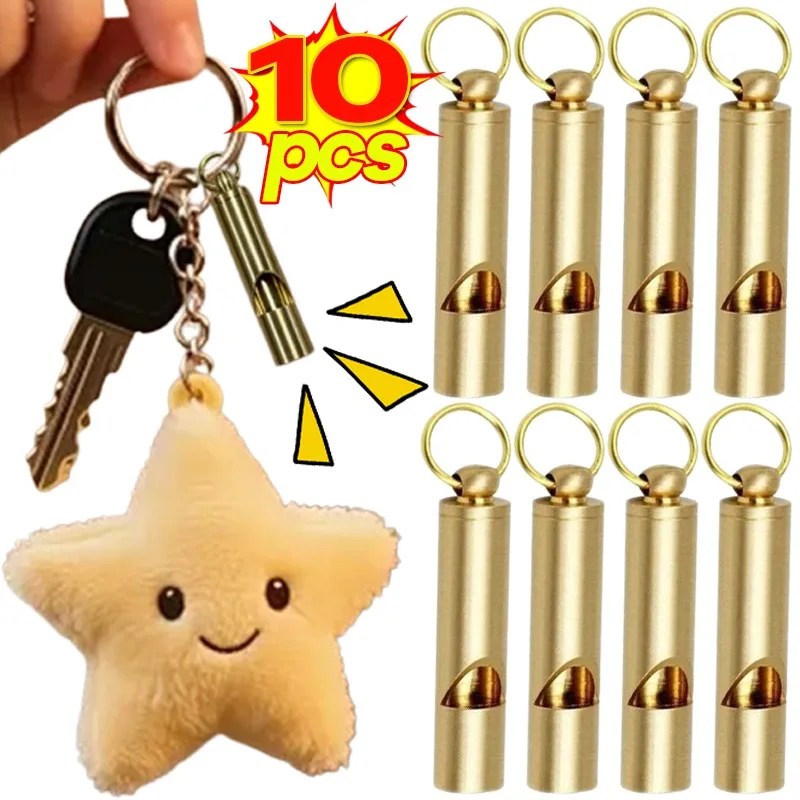 Camping Adventure Portable Loud Whistle Outdoor Survival Whistle Pendant Keychain High Decibel Portable Rescue Signal Whistle