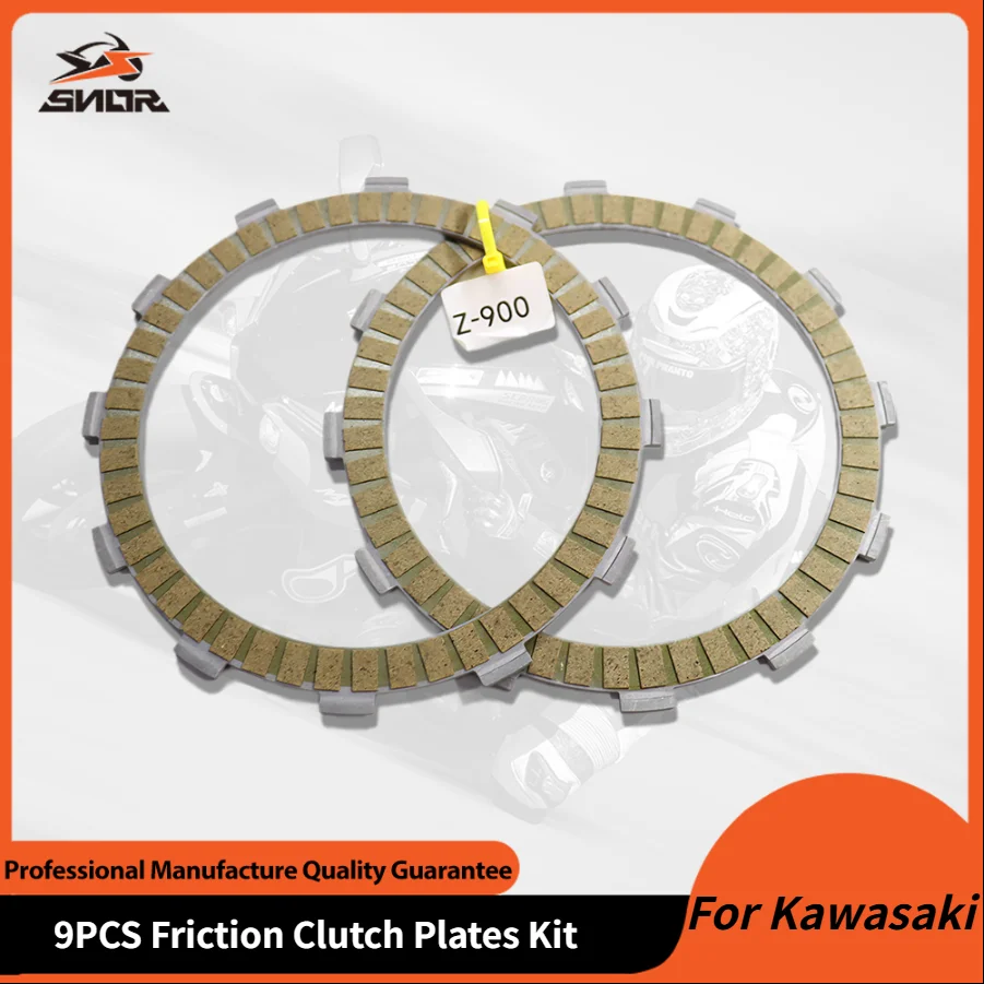 

SNOR 9 шт. 1 компл. мотоциклетные фрикционные диски сцепления комплект дисков для Kawasaki Z900 аксессуары для мотокросса