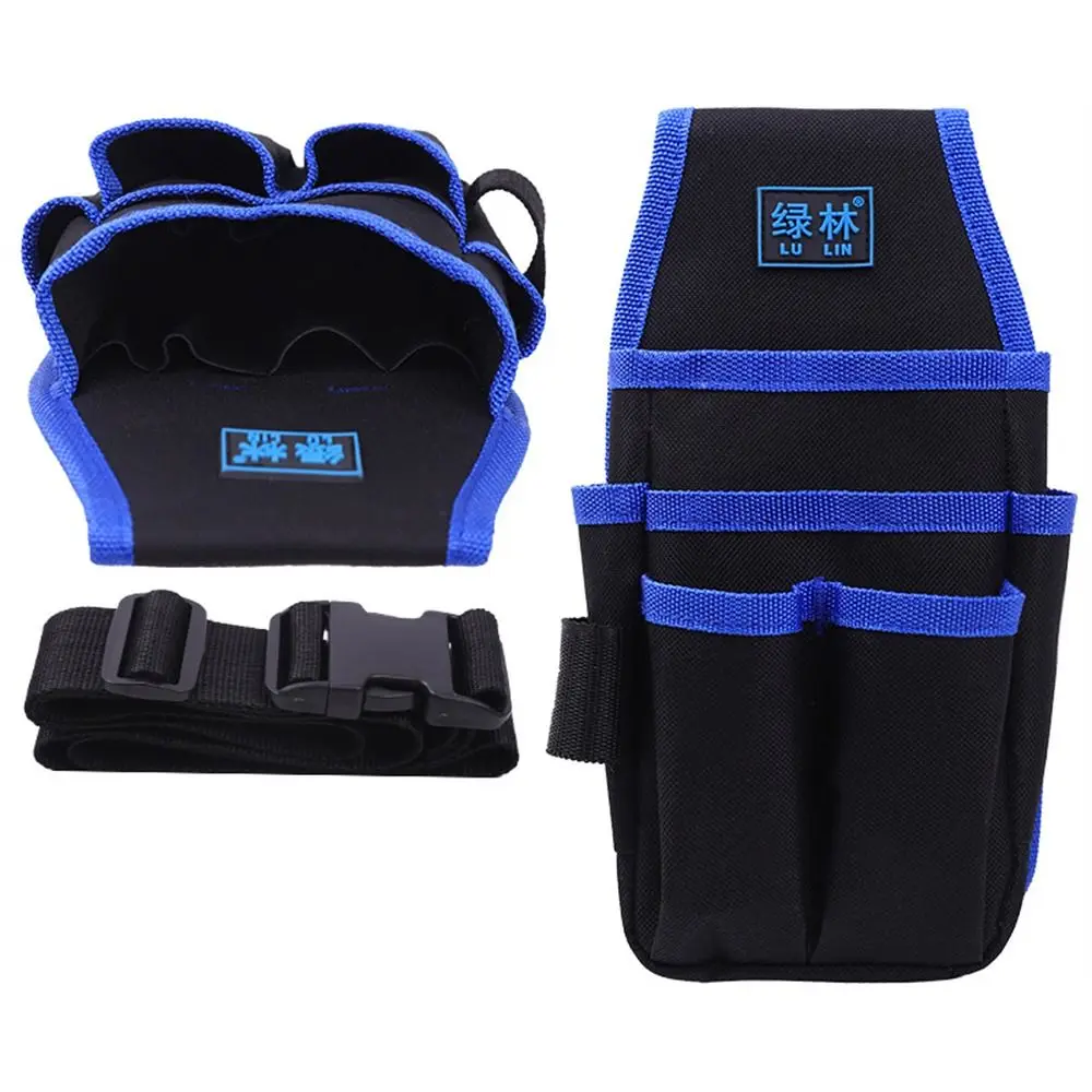 Bolsas de herramientas de electricista multifuncionales, Kit de herramientas Oxford, bolsillos de almacenamiento, bolsa de cintura, bolsa de cinturón de herramientas (No incluye herramientas)