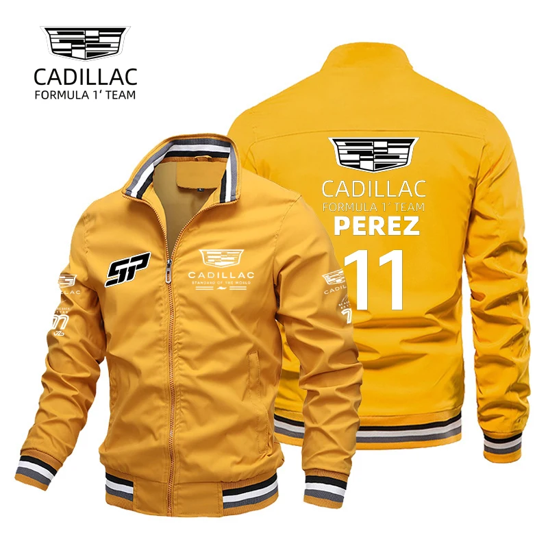 

2026 New Cadillac 11 Jacket - Fall/Winter Notch Collar Windproof Sleeve Buttoned Men's Windproof Coat Top