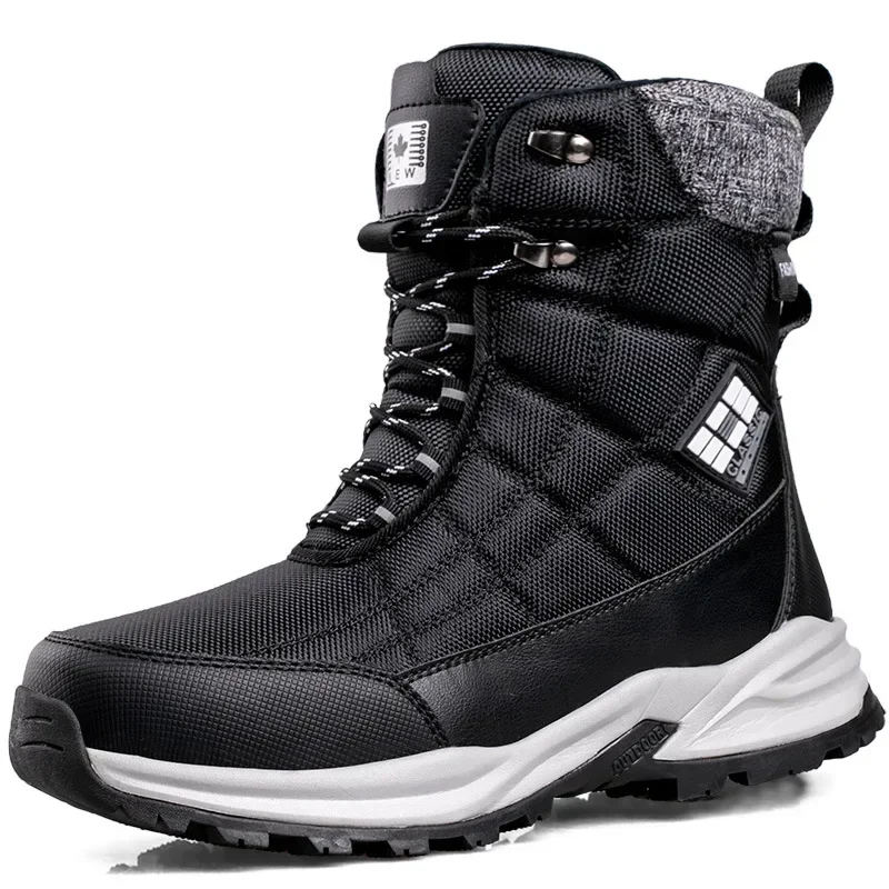 2024 Men\'s winter boots warm waterproof anti-slip snow boots for men winter shoes man boot thick plush male footwear size 45 46