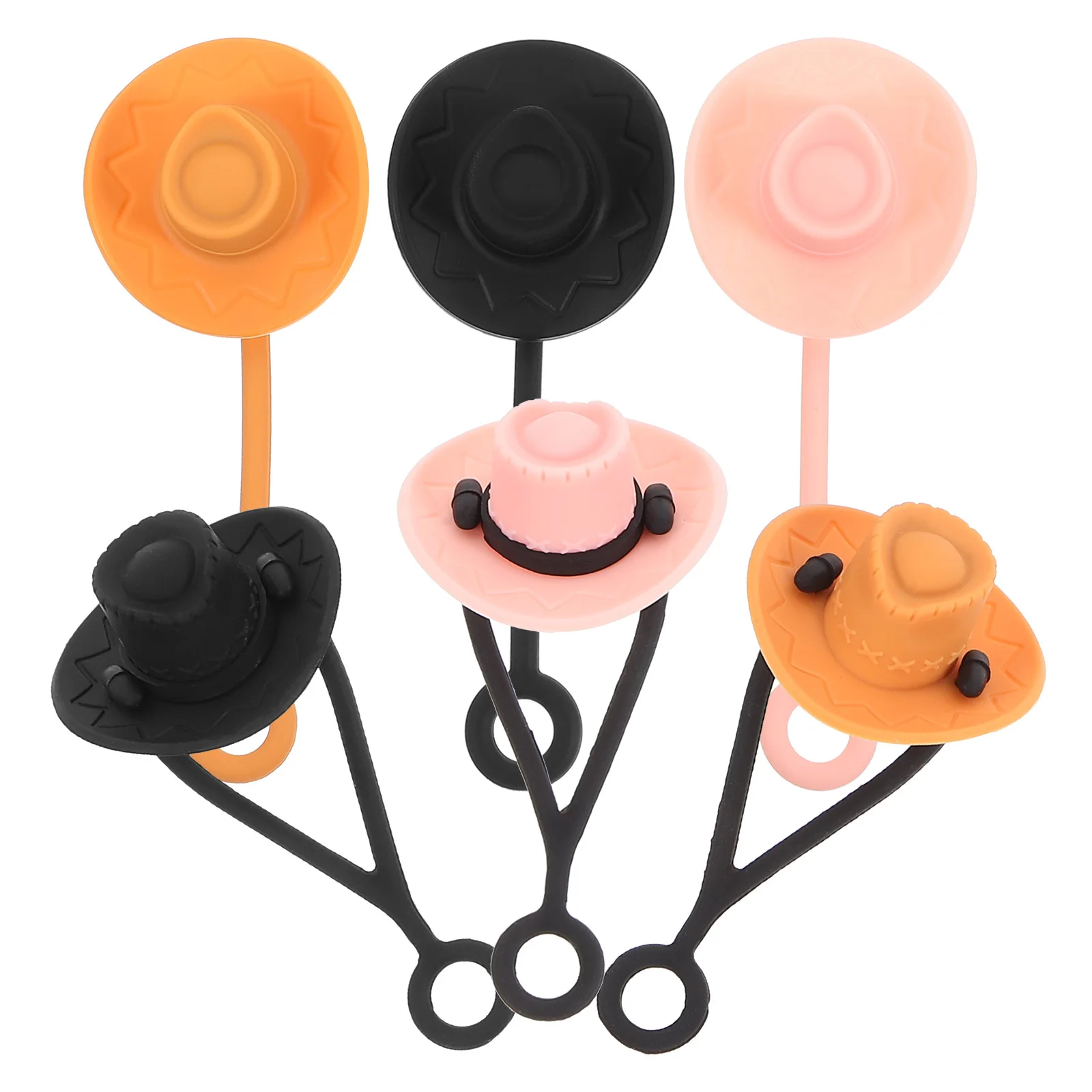 

6Pcs Silicone Straw Caps Reusable Straw Plug Covers Protector for Drinking Straws Tips for Straws Small Silicone Covers