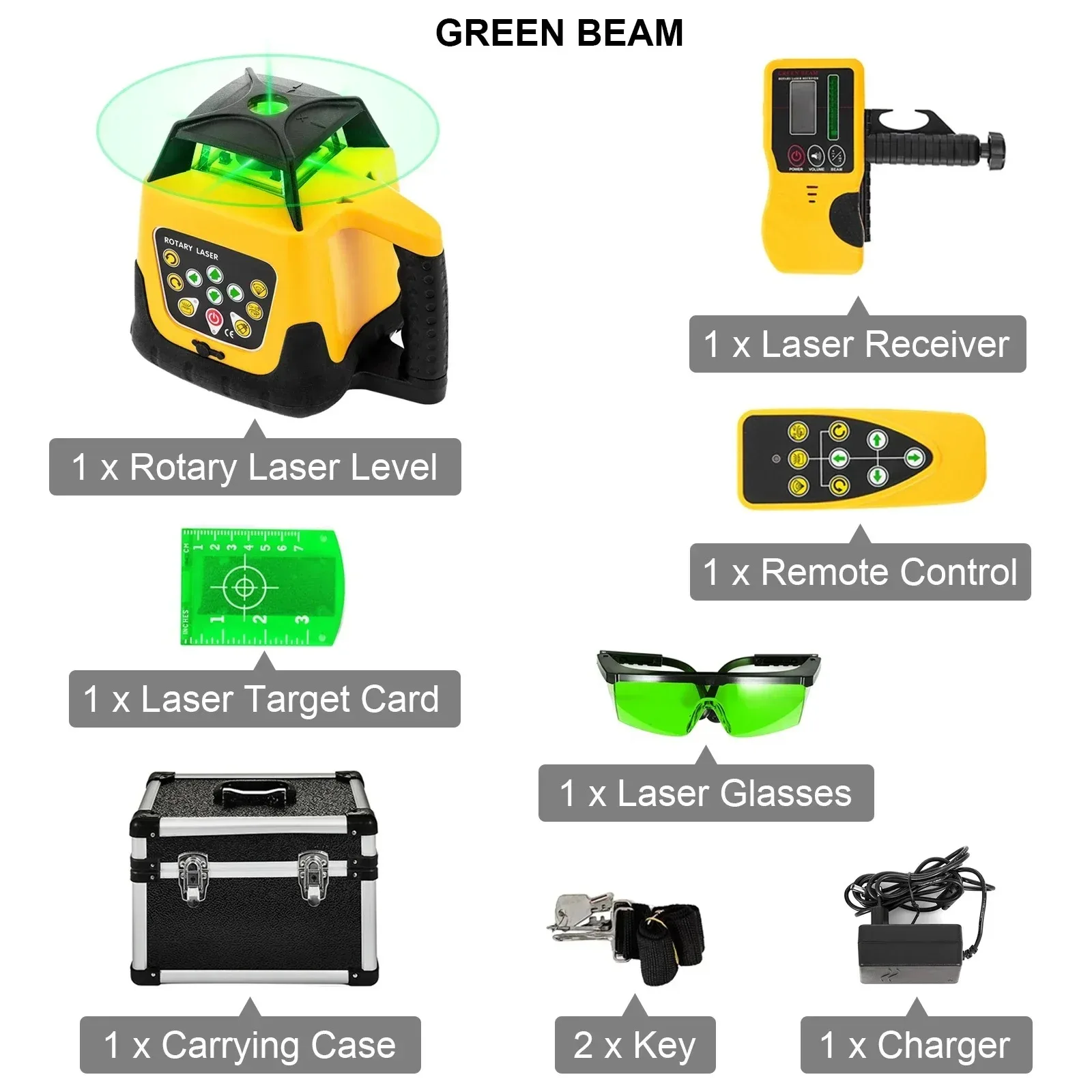 Fully Automatic  Level 360 construction level 500m Automatic Rotary Rotating Line  Level Self-Leveling Tool