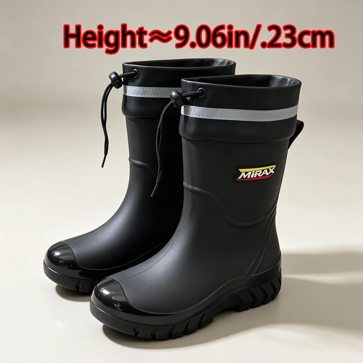 Modische, leichte, wasserdichte und rutschfeste Damen-Regenschuhe für Outdoor-Aktivitäten – Detail 1